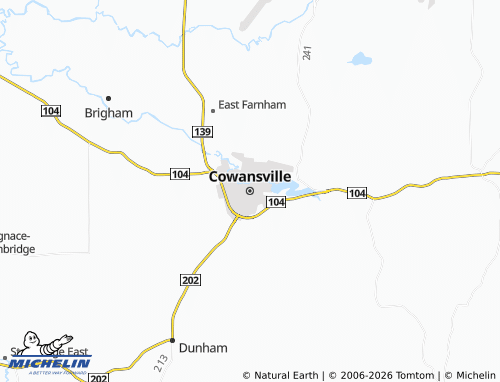 Mappa MICHELIN Cowansville - ViaMichelin