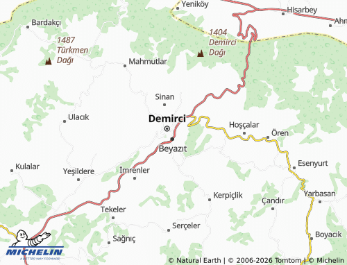 MICHELIN Şehreküstü map - ViaMichelin