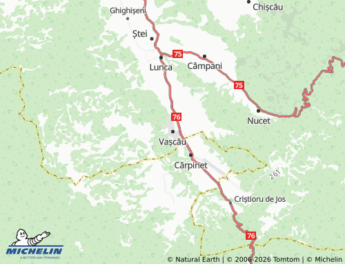 Mapa MICHELIN Vașcău - ViaMichelin