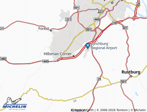 Mappa MICHELIN Hillsman Corner - ViaMichelin