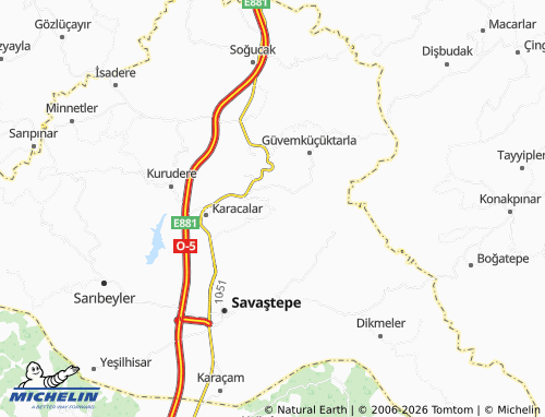Kaart MICHELIN Deveören - ViaMichelin