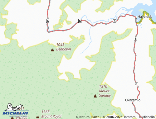 MICHELIN Wakamarina map - ViaMichelin