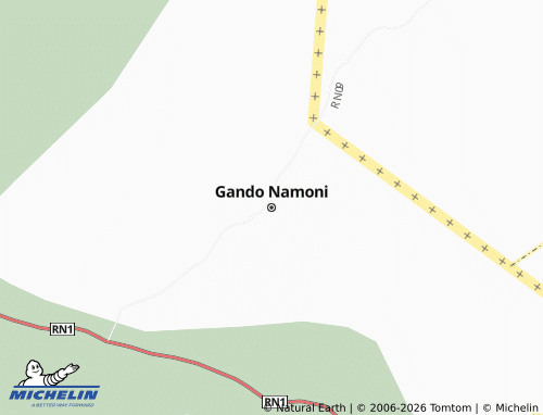 MICHELIN Gando Namoni map - ViaMichelin