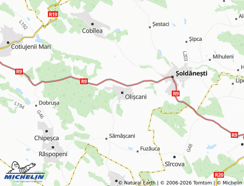 Mappa MICHELIN Olișcani - ViaMichelin
