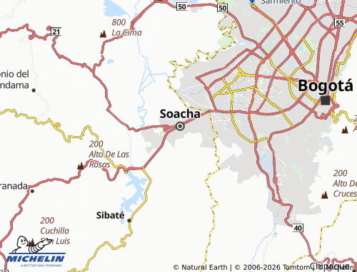 Mappa MICHELIN San Carlos - ViaMichelin