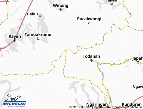 MICHELIN-Landkarte Sendang - ViaMichelin