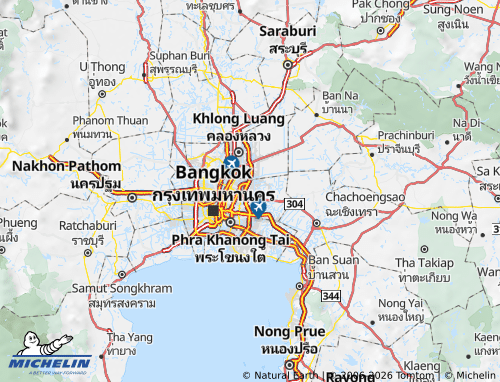 Kaart MICHELIN Khlong Sam Wa - ViaMichelin