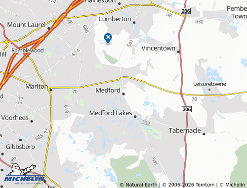 Carte MICHELIN Medford - ViaMichelin