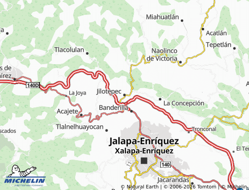 MICHELIN Jilotepec map - ViaMichelin