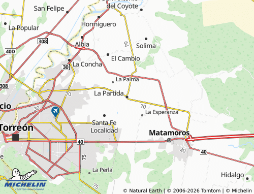 Mapa MICHELIN La Partida - ViaMichelin