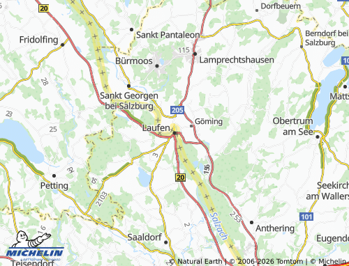 MICHELIN-Landkarte Laufen - ViaMichelin