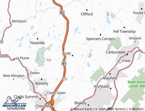 Carte MICHELIN Scott - ViaMichelin
