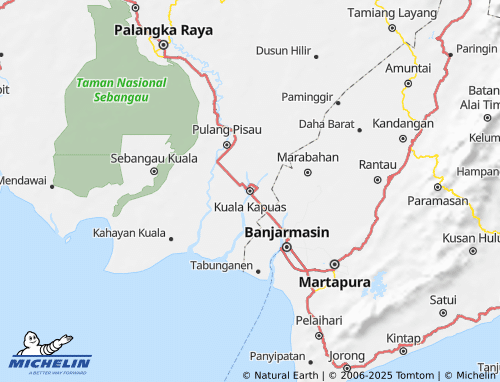 MICHELIN Kapuas map - ViaMichelin