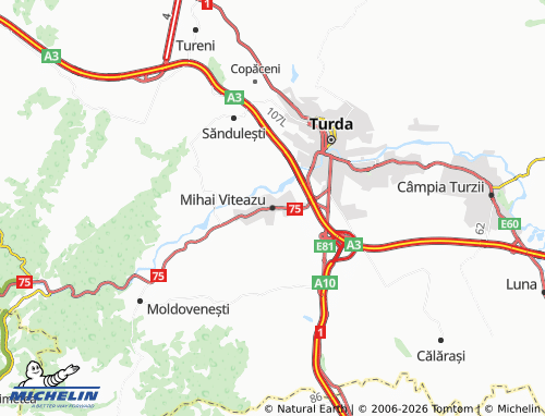 Mapa MICHELIN Mihai Viteazu - ViaMichelin
