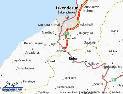 Mappa MICHELIN Fatih - ViaMichelin
