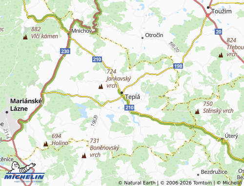 Mapa MICHELIN Teplá - ViaMichelin