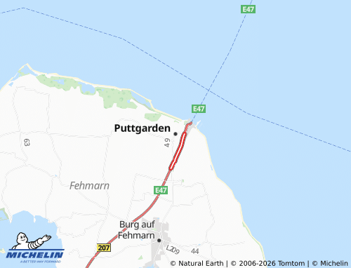 MICHELIN Puttgarden map - ViaMichelin