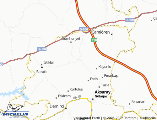 Mappa MICHELIN Akmezar - ViaMichelin