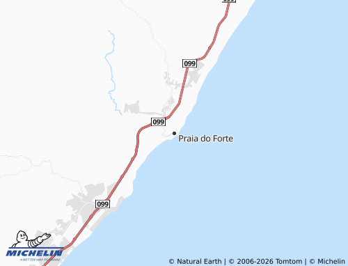 Mappa MICHELIN Praia do Forte - ViaMichelin