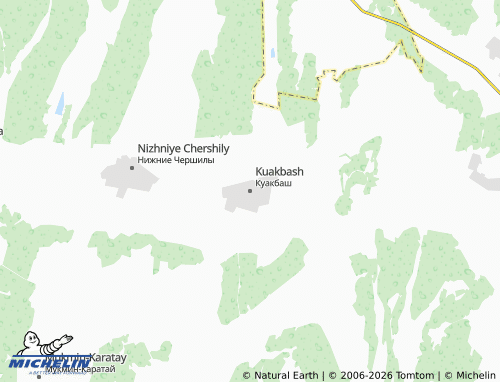 MICHELIN-Landkarte Kuakbash - ViaMichelin