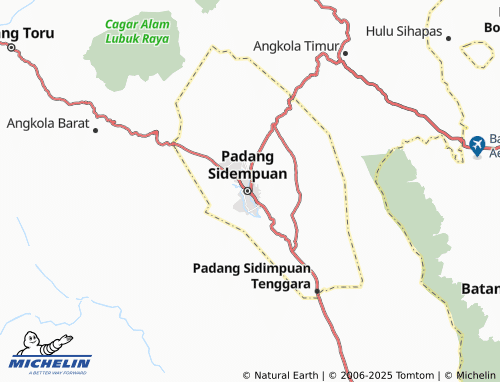 MICHELIN Padangsidimpuan Selatan map - ViaMichelin