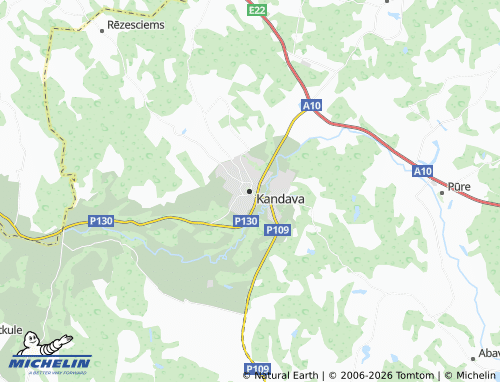 Mapa MICHELIN Kandava - ViaMichelin