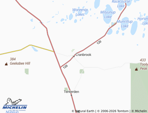MICHELIN Cranbrook map - ViaMichelin