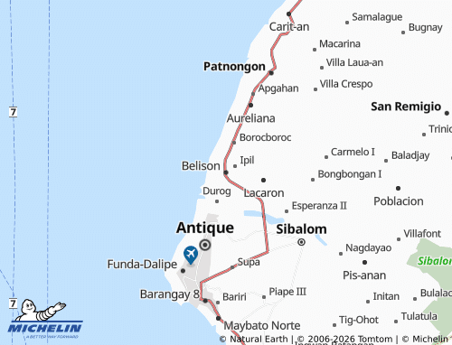 MICHELIN Belison map - ViaMichelin