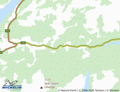 Carte MICHELIN Achluachrach - ViaMichelin