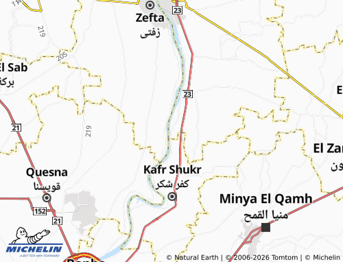 Mapa MICHELIN Meet al-'Izz - ViaMichelin