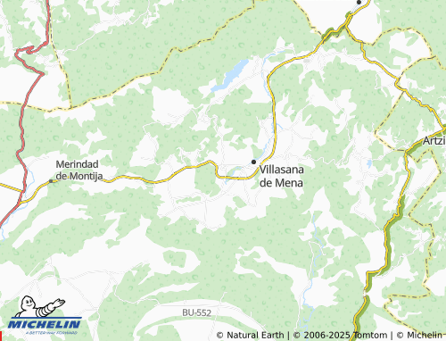 MICHELIN Villanueva de Mena map - ViaMichelin