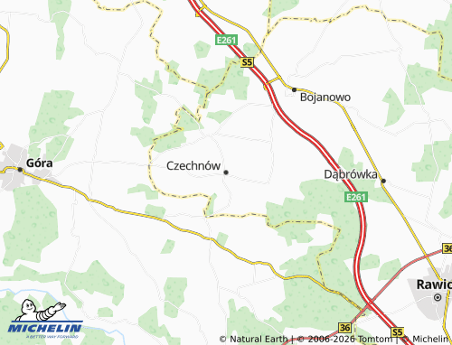 Kaart MICHELIN Czechnów - ViaMichelin