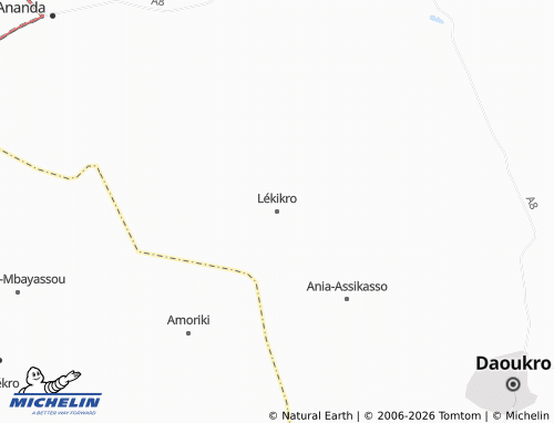 MICHELIN-Landkarte Lékikro - ViaMichelin