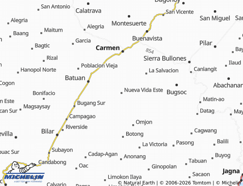 MICHELIN Nueva Vida Este map - ViaMichelin