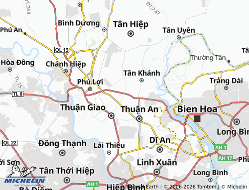 Mappa MICHELIN Bình Chuẩn - ViaMichelin