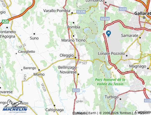 Mapa MICHELIN Oleggio - ViaMichelin