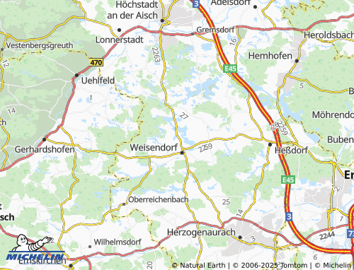 Mappa MICHELIN Oberlindach - ViaMichelin