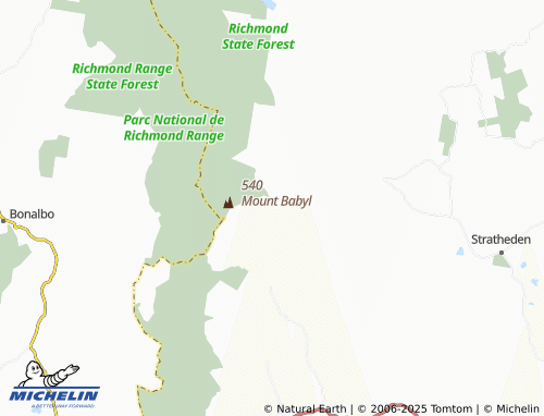 MICHELIN Babyl Creek map - ViaMichelin