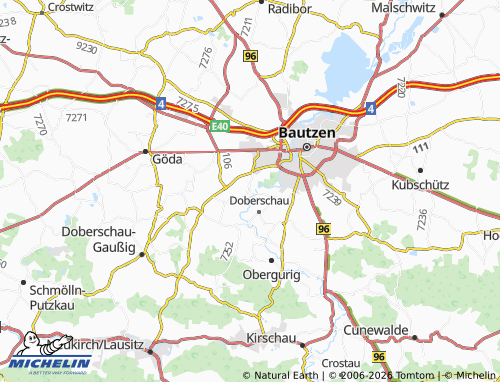 MICHELIN Grubschütz map - ViaMichelin
