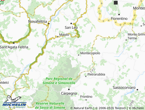 MICHELIN Lago Villagrande map - ViaMichelin