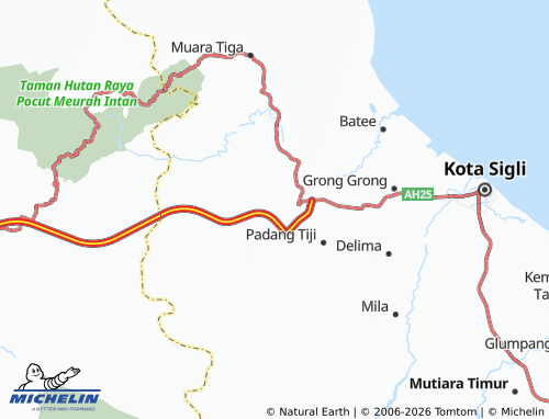 MICHELIN Gampong Cot Paloh map - ViaMichelin
