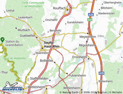 Carte MICHELIN Raedersheim - ViaMichelin