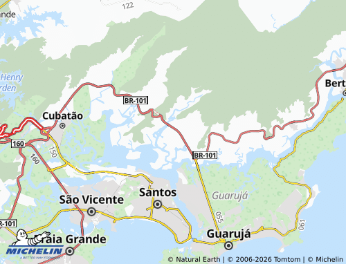 MICHELIN Guarapá map - ViaMichelin