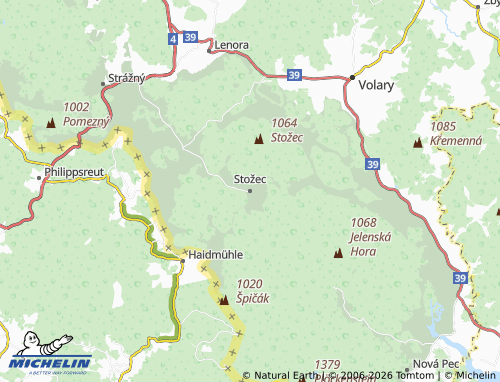Kaart MICHELIN Stožec - ViaMichelin