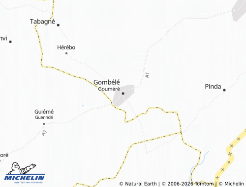 MICHELIN-Landkarte Gouméré - ViaMichelin