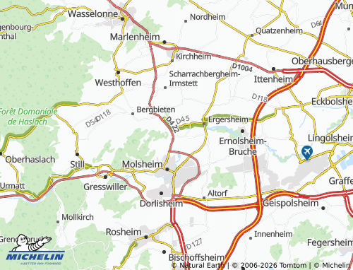 Mapa MICHELIN Avolsheim - ViaMichelin