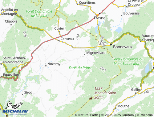MICHELIN Froidefontaine map - ViaMichelin