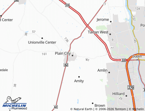 Mappa MICHELIN Plain City - ViaMichelin