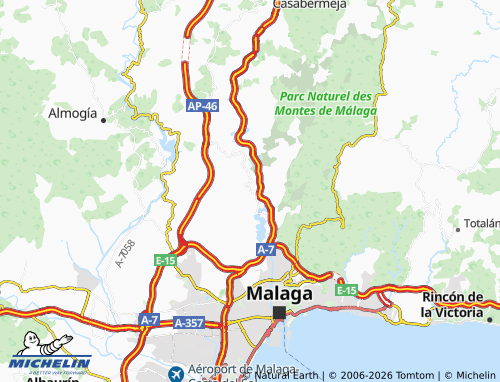 MICHELIN Los Gámez map - ViaMichelin