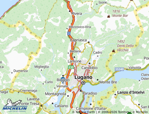 Carte MICHELIN Lamone - ViaMichelin
